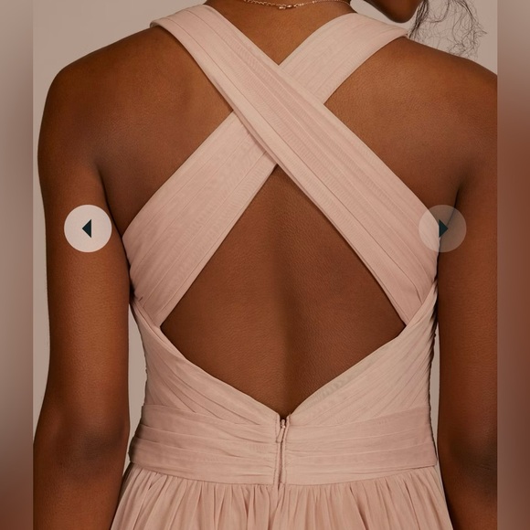 David’s Bridal bridesmaid dress, Marine size 10. - Picture 2 of 6